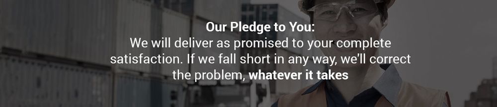 banner image - Text - Our Pledge to you: banner image - Text - Our Pledge to you: